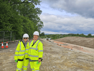 Councillors inspect progress on A382 improvement scheme