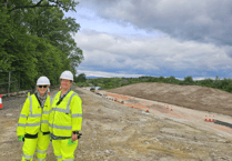 Councillors inspect progress on A382 improvement scheme