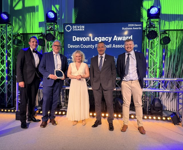 Devon County FA wins award for 130 years of service