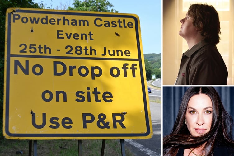 TKMaxx Powderham Castle gigs parking and drop off restrictions
