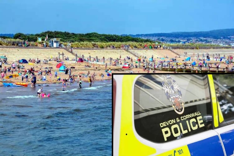 Police responded to an incident at Dawlish Warren lats weekend