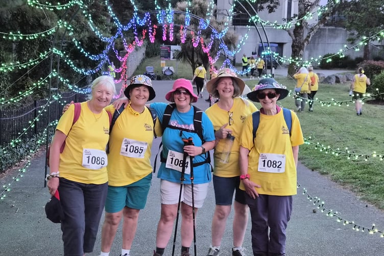 Team Chordettes of Abbotskerswell at Rowcroft Hospice Sleep Walk 2026