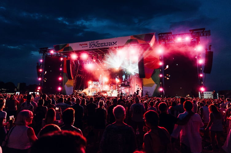Live at Powderham. Photo Cuffe and Taylor