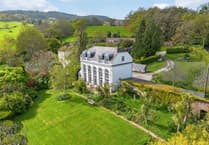 1800s exotic plant conservatory for sale is now "elegant" country home