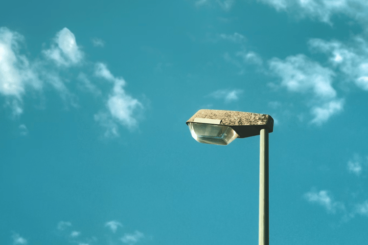 Lamppost stock image