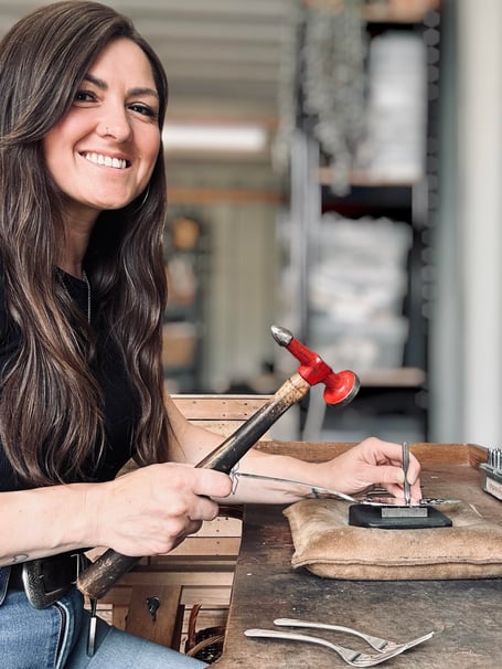 Zoe Hobson at work. Photo supplied 