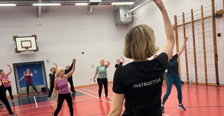 A fitness class at Newton Abbot Leisure Centre. Photo supplied
