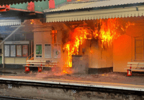 In Pictures: Newton Abbot crew at heart of operation to tackle train station blaze