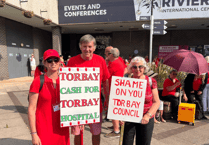 Protesters in battle over Torbay health care