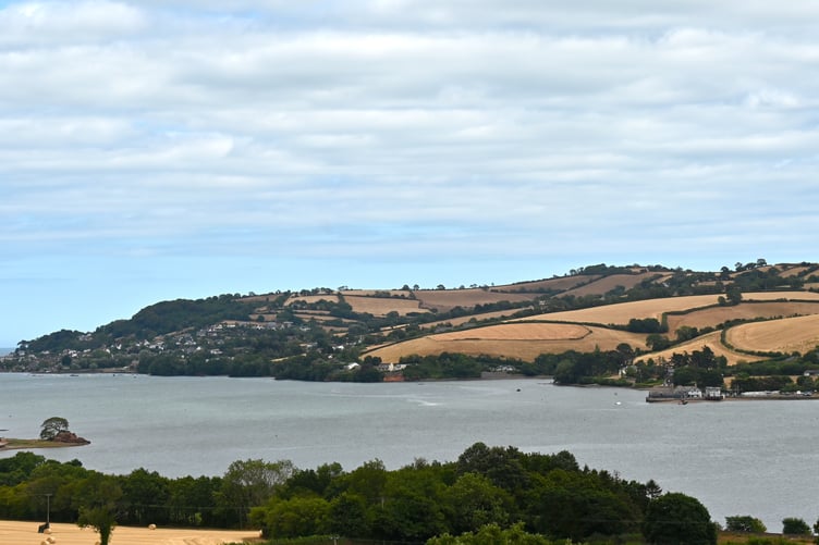 View down the River Teign towards Teignmouth