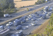 No serious injuries after four-vehicle crash involving lorry on A38