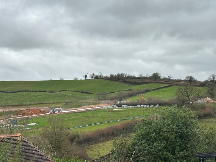 Work on NA3 at Wolborough. Photo Newton Says No