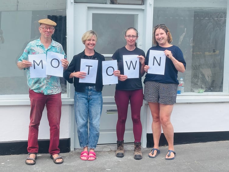 The Motown team: Nicky Scott, Kate Webber, Andrea Pound and Alison Sallis from Proper Job