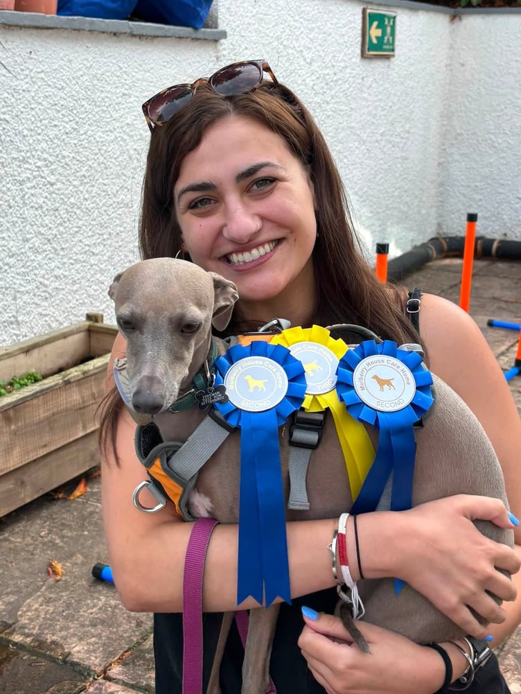 Megan Freeman with Fig the Italian Greyhound X Whippet. Photo supplied