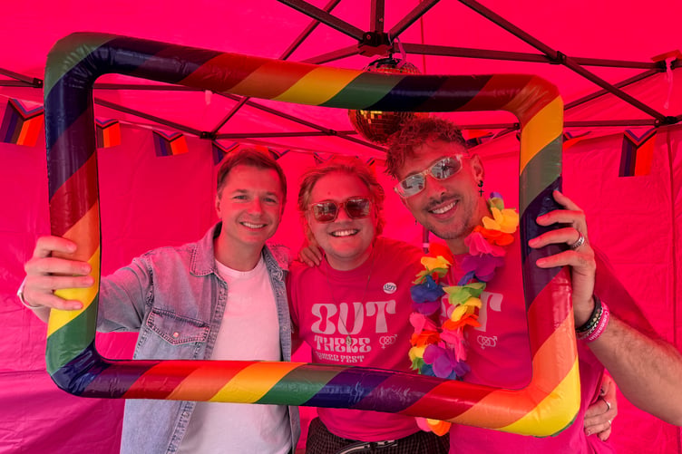 Out There Queer Fest had a stall about their forthcoming event. AQ 0215