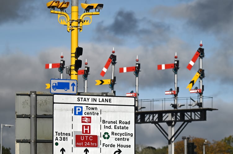 All-seeing eye in the sky. Newton Abbot's new safety cameras overseeing Torquay Road