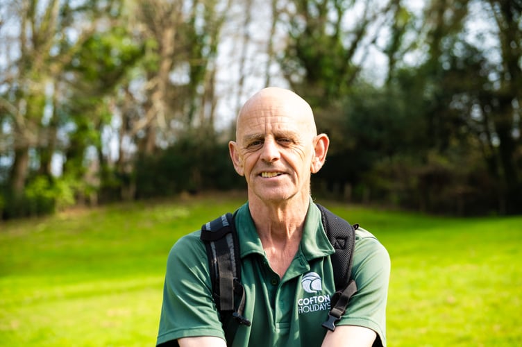 Nick Sant's charity walk of the South West Coast Path raising money for Children's Hospice South West. Photo supplied
