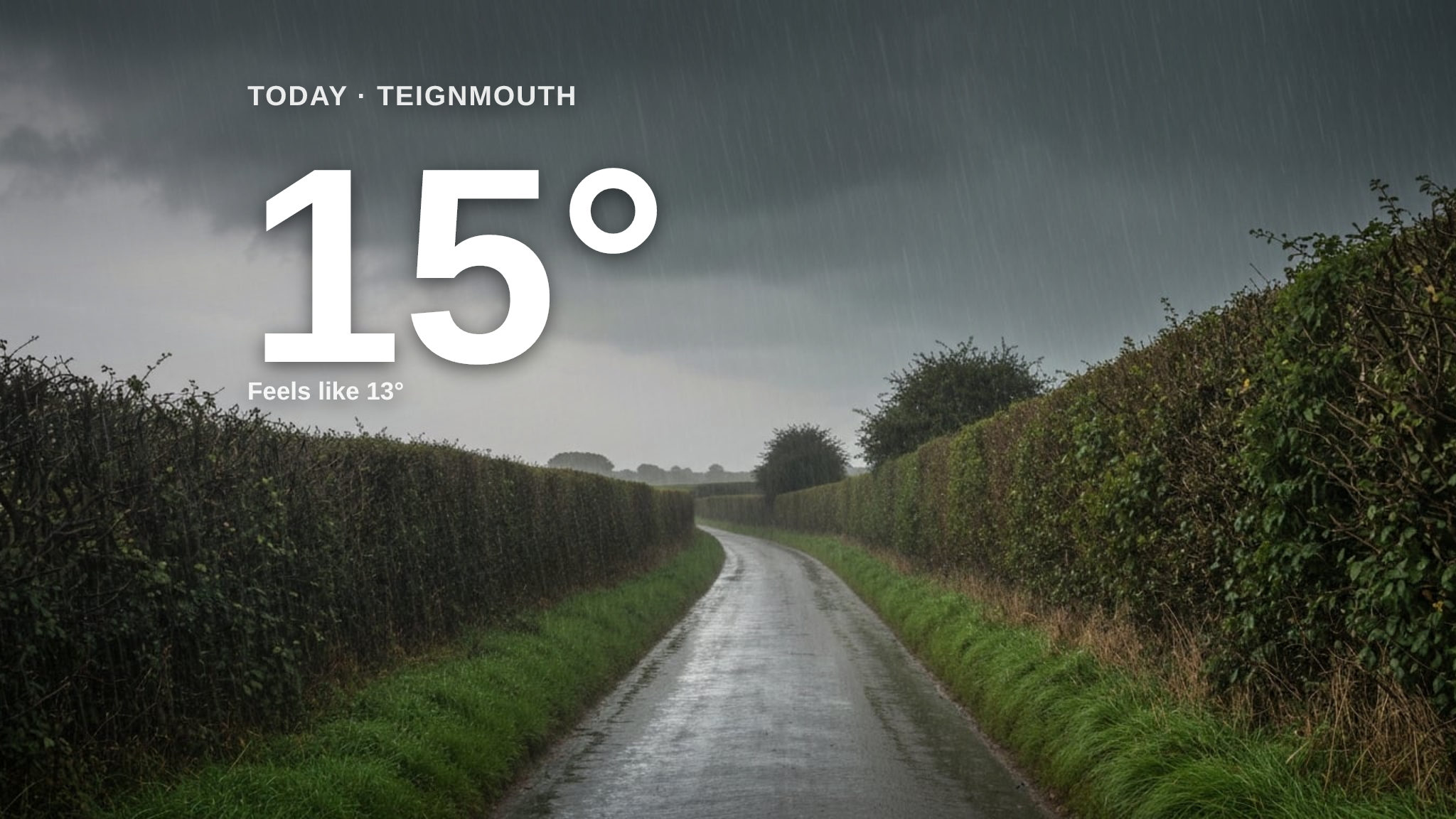 Heavy rain on the way for Teignmouth - here's your Thursday forecast
