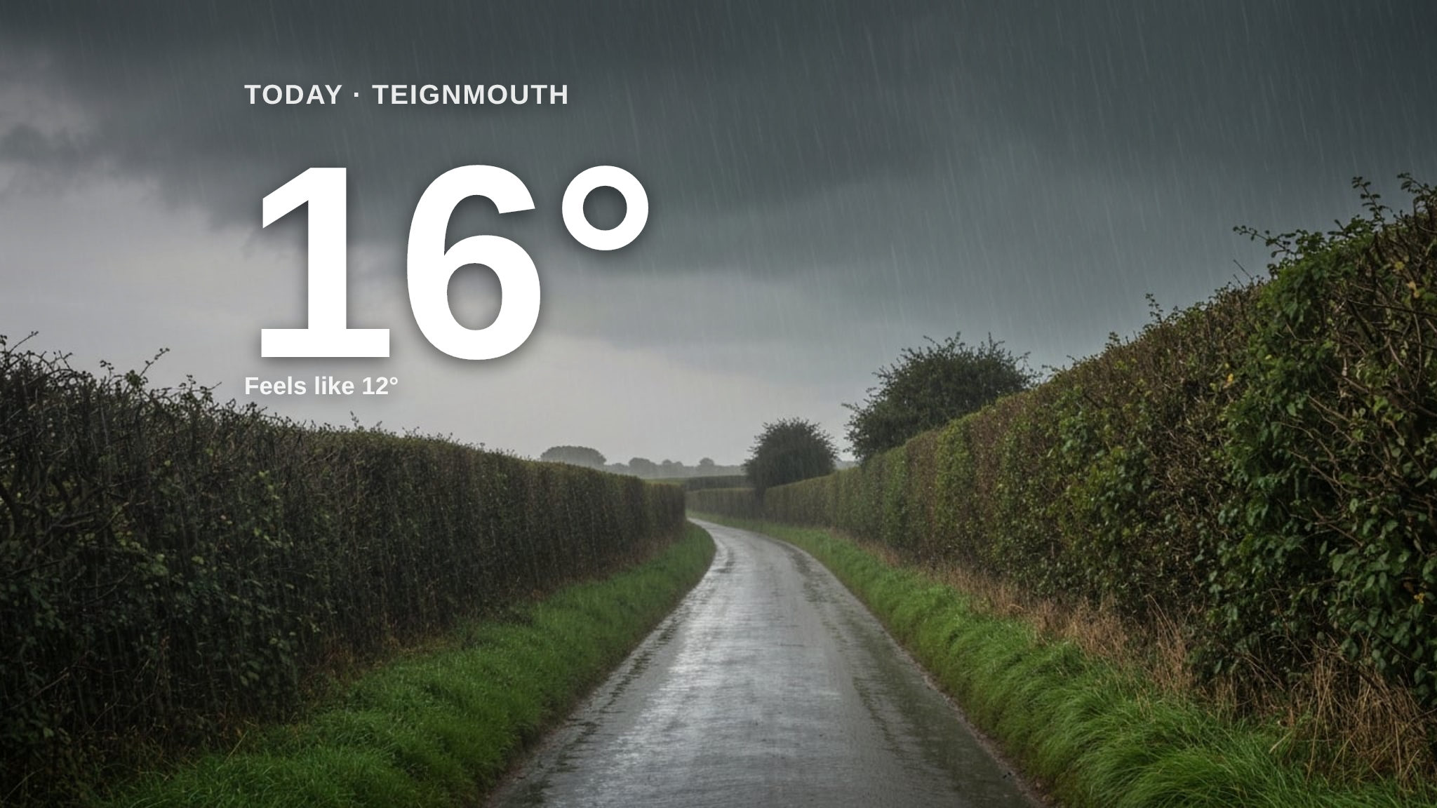 Heavy rain on the way for Teignmouth - here's your Saturday forecast