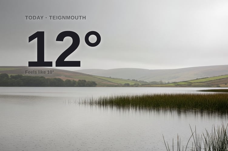 Teignmouth weather: rainy Friday with rain expected and a high of 12°C