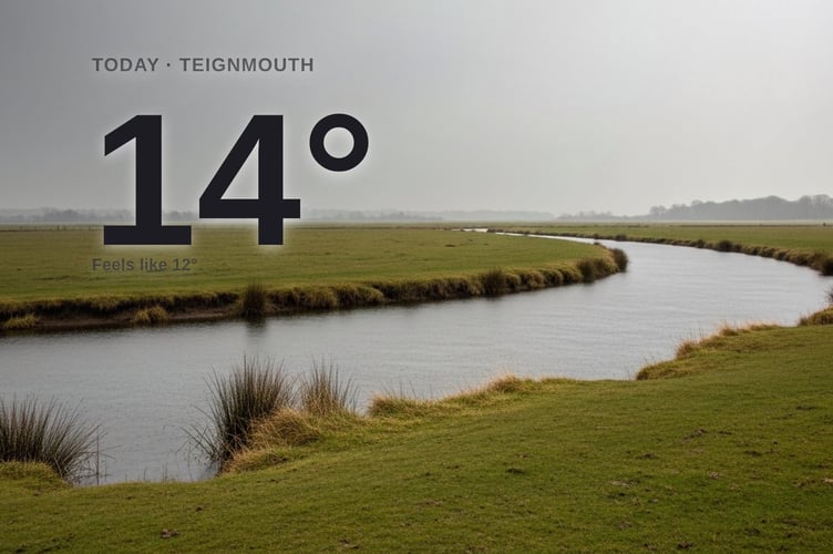 Teignmouth weather: cloudy Tuesday with rain expected and a high of 14°C