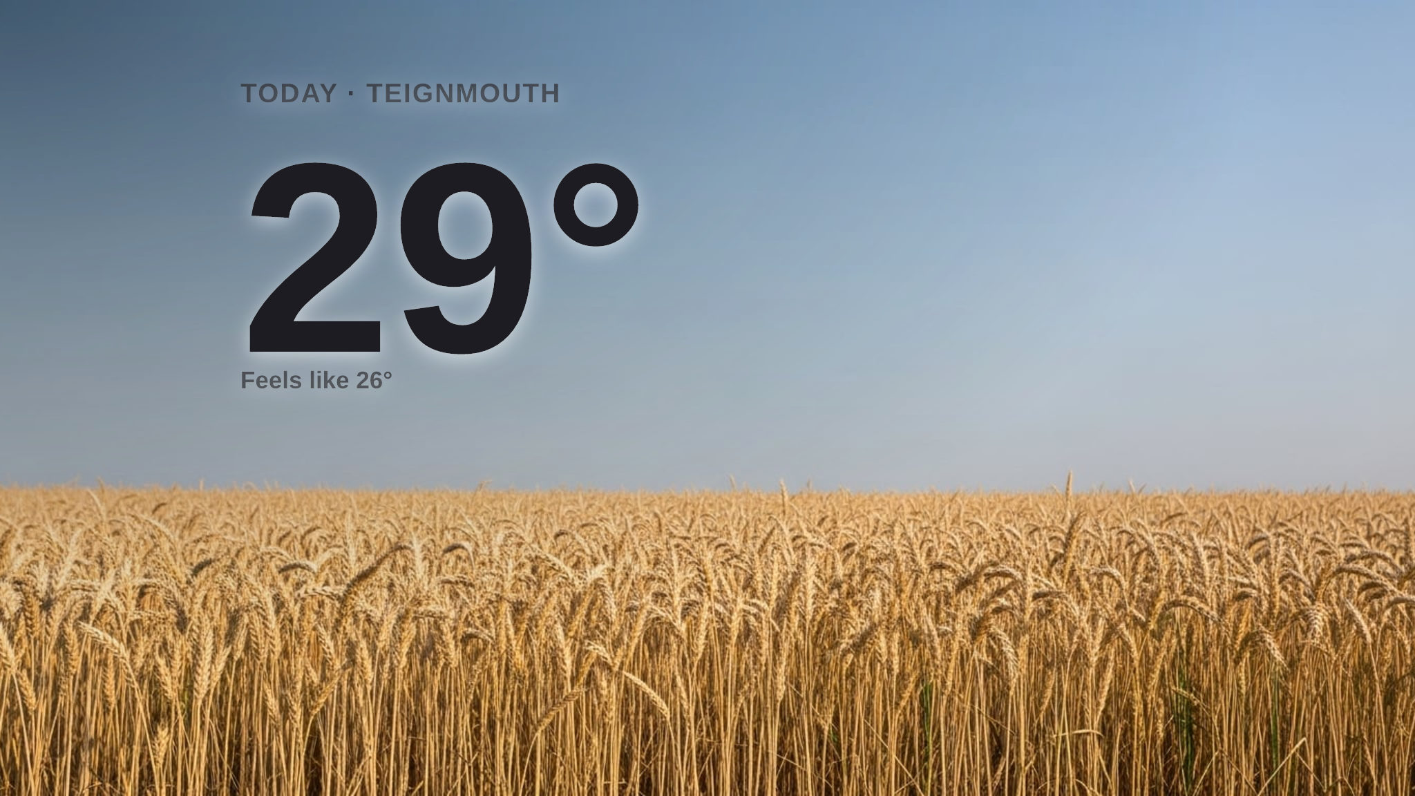 Sunny skies for Teignmouth today - here's what to expect