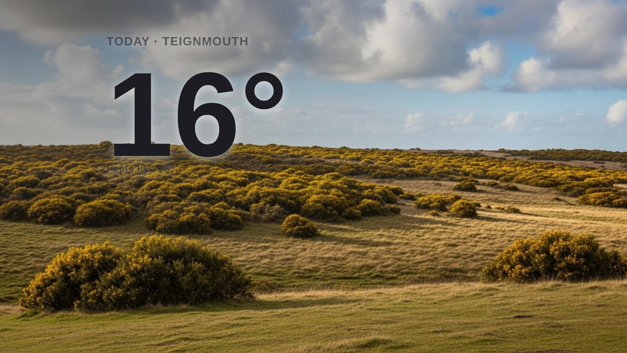 A mild, partly cloudy Wednesday for Teignmouth - here's your forecast